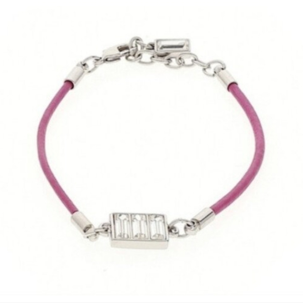 NWT Lia Sophia "Parfait" Strawberry Cut Crystals bracelet